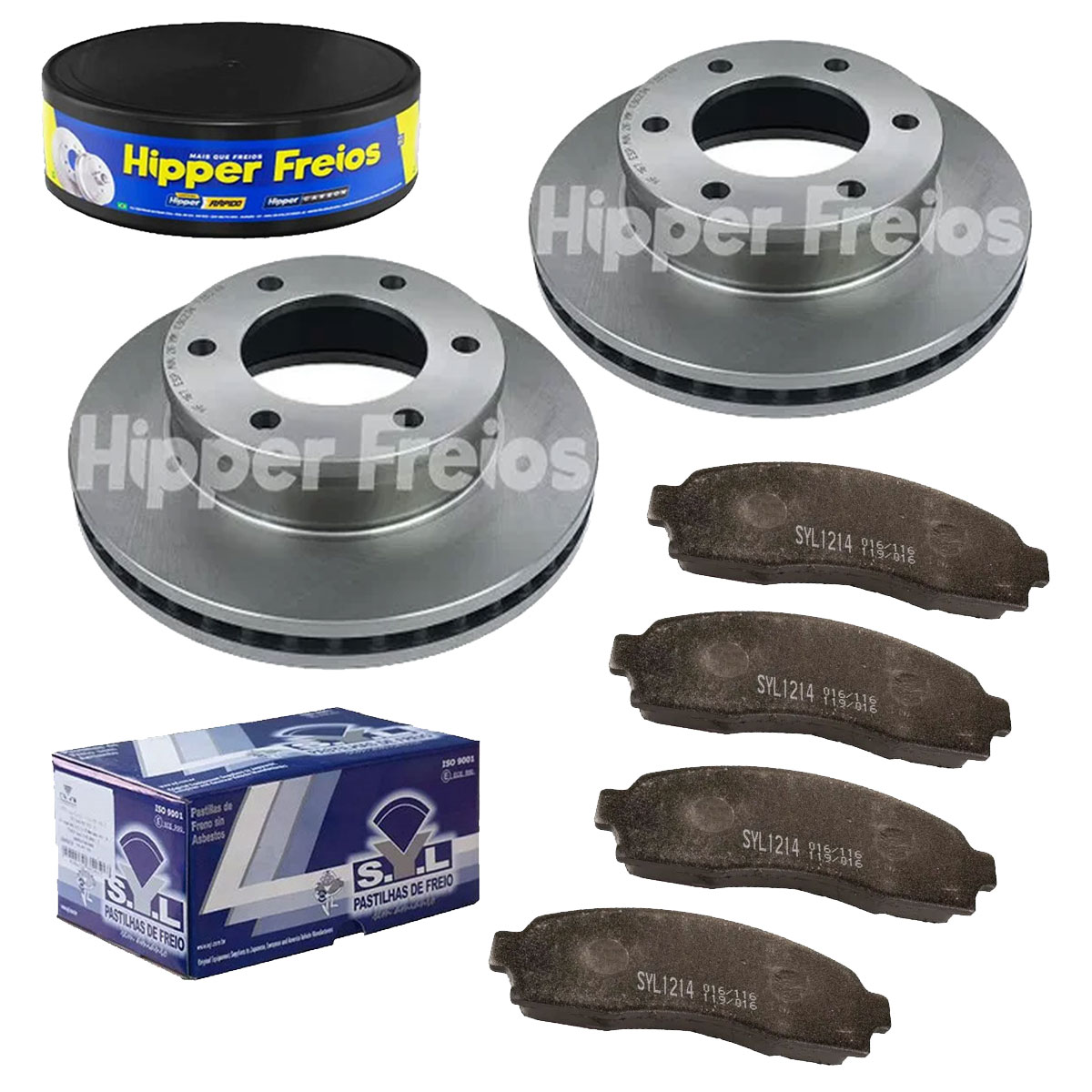 2 Discos Freio + 4 Pastilha Ranger 2008 2009 2010 2011 2012