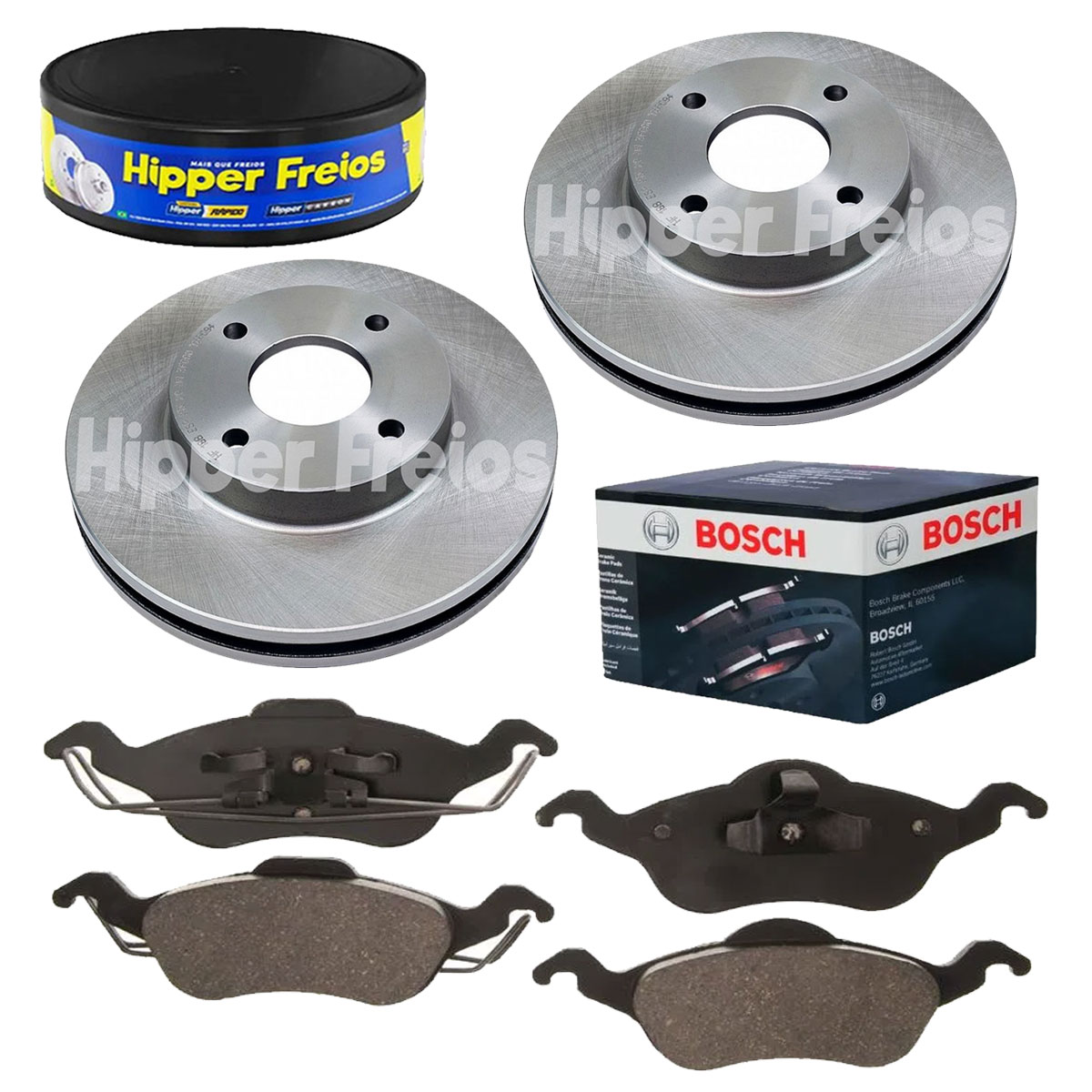 2 Disco Freio + Pastilha Focus 2000 2001 2002 2003 2004 2005