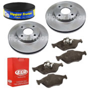 2 Discos Freio + Pastilha Fiesta 1.6 8v 2009 2010 2011 C/Abs
