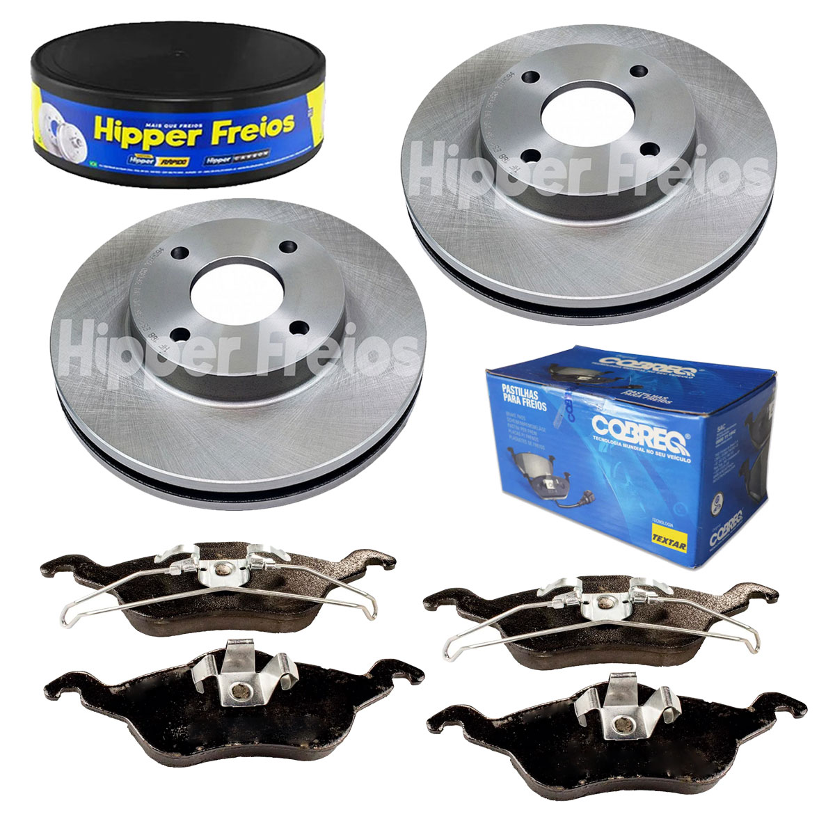 2 Disco Freio + Pastilha Focus 2000 2001 2002 2003 2004 2005