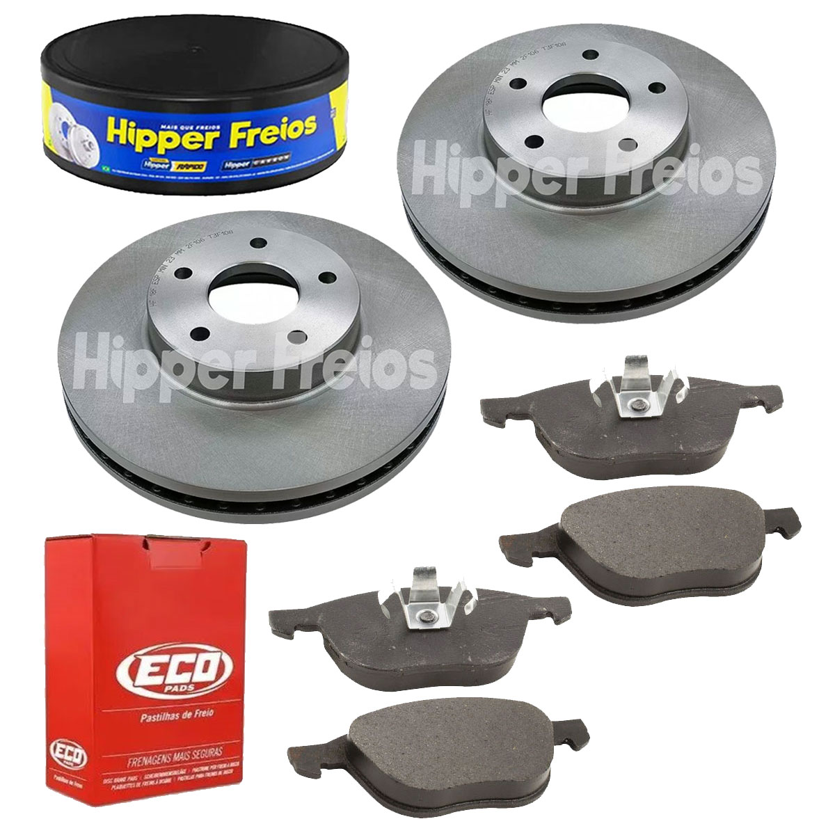 2 Discos Freio + 4 Pastilha Focus 2009 2010 2011 2012 2013