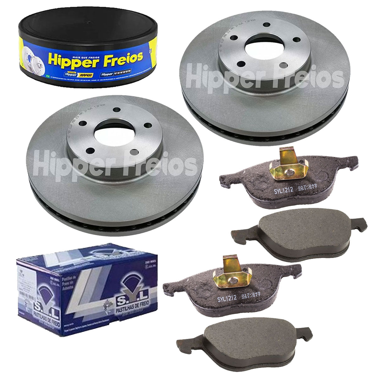 2 Discos Freio + Pastilha Volvo C70 2007 2008 2009 2010 2011