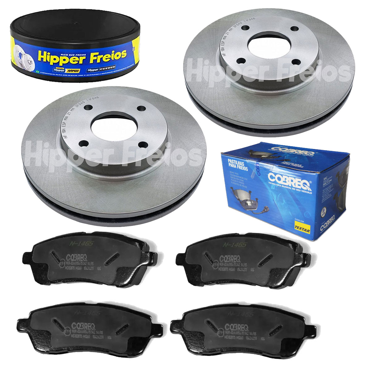 2 Disco Freio + Pastilha New Fiesta 2011 2012 2013 2014 2015