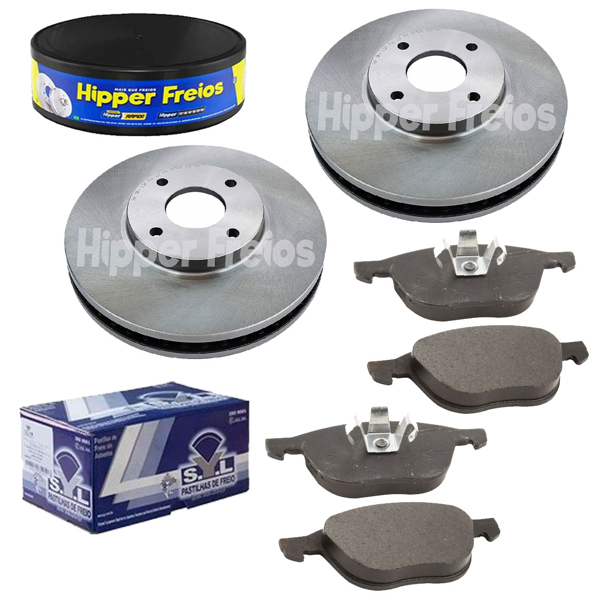 2 Discos Freio + Pastilha Ecosport 2013 2014 2015 2016 2017