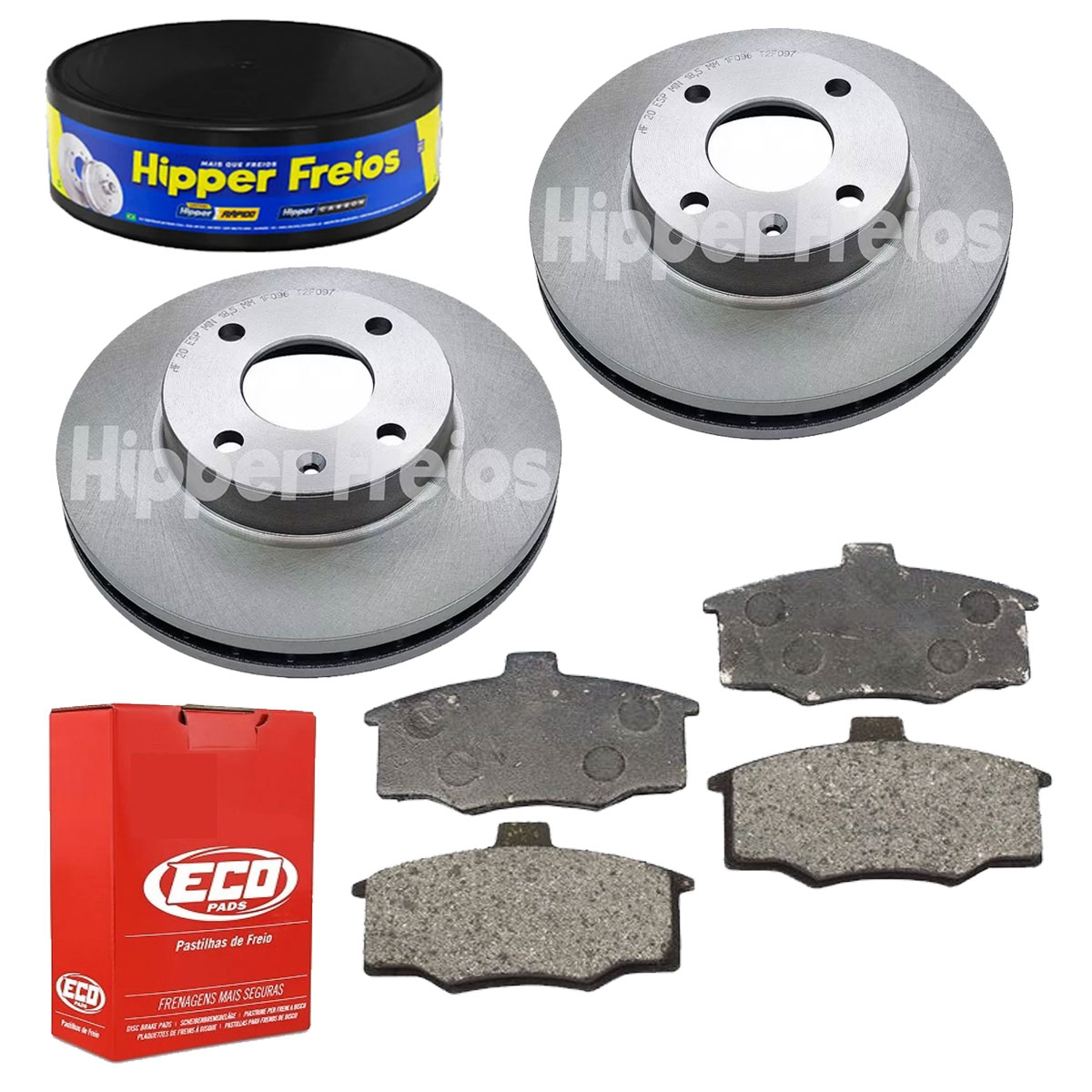 2 Discos Freio + 4 Pastilha Ipanema 1990 1991 1992 1993 1994