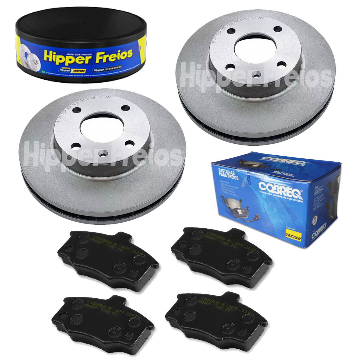 2 Discos Freio + 4 Pastilha Ipanema 1990 1991 1992 1993 1994