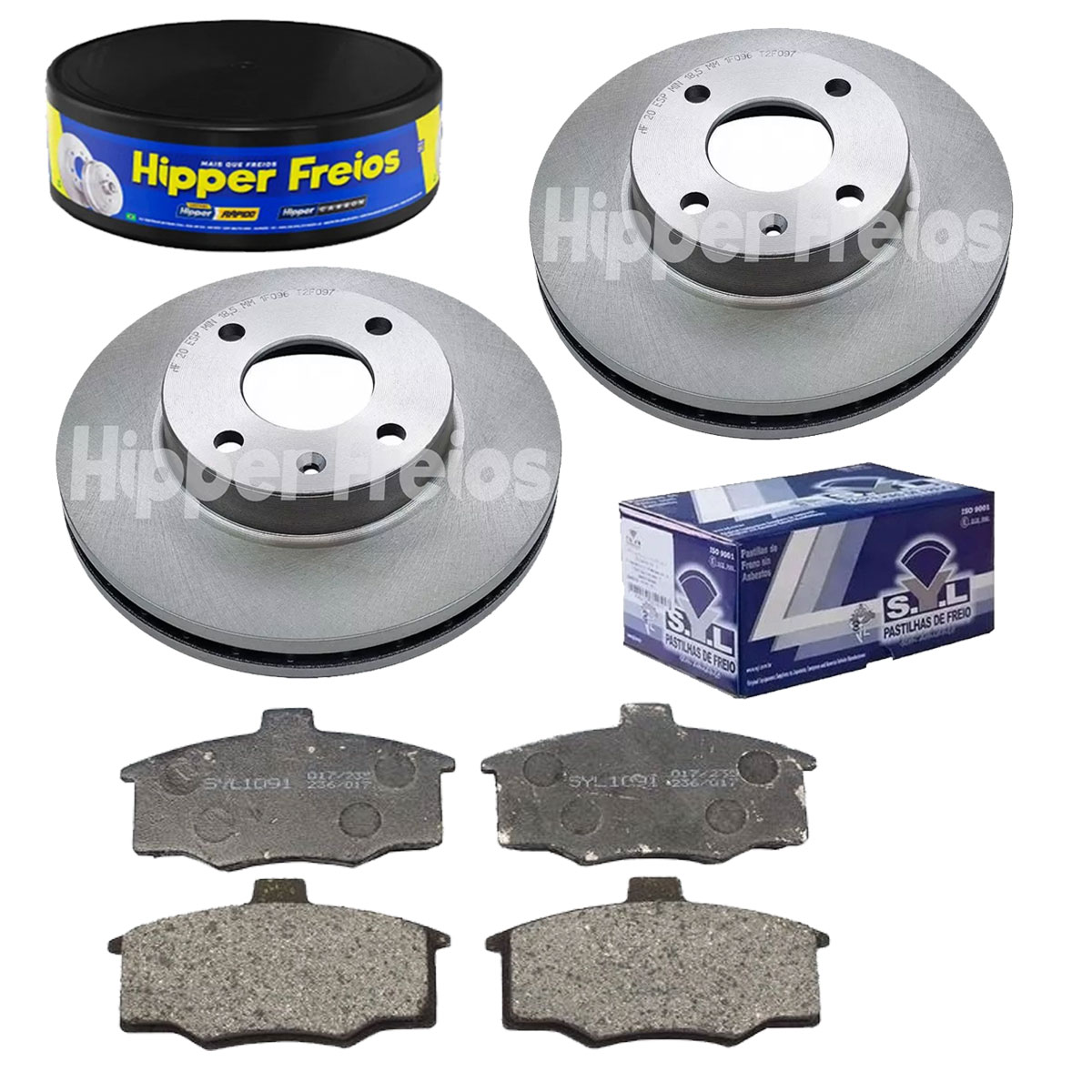 2 Discos Freio + 4 Pastilha Ipanema 1990 1991 1992 1993 1994