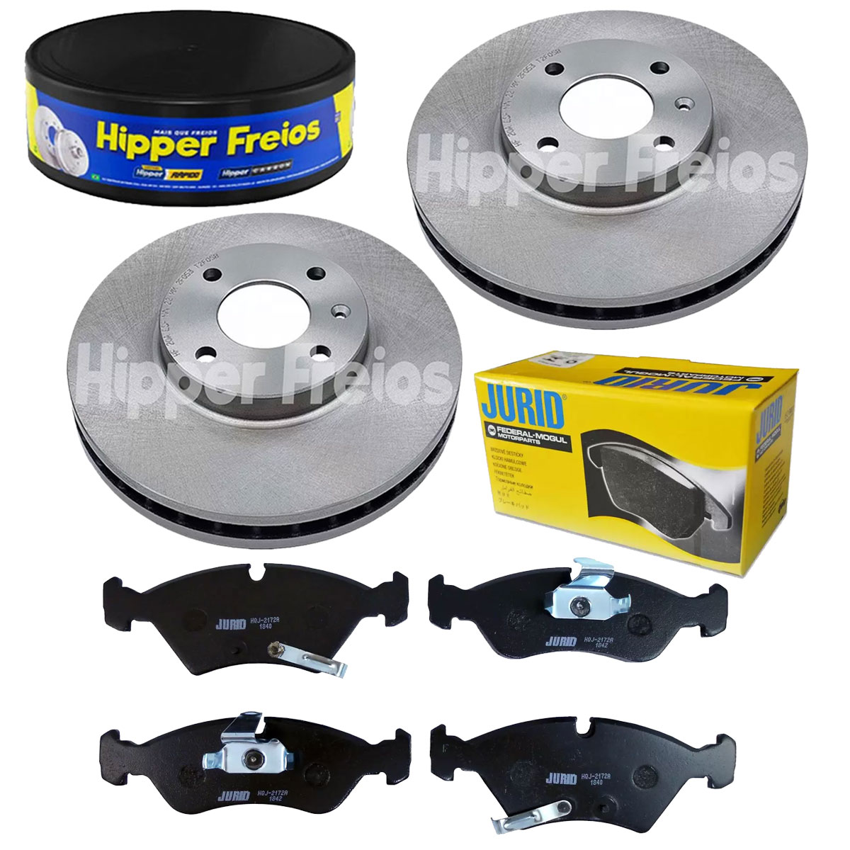 2 Disco Freio + Pastilha Meriva 1.8 8v Aro 14 2002 2003 2004