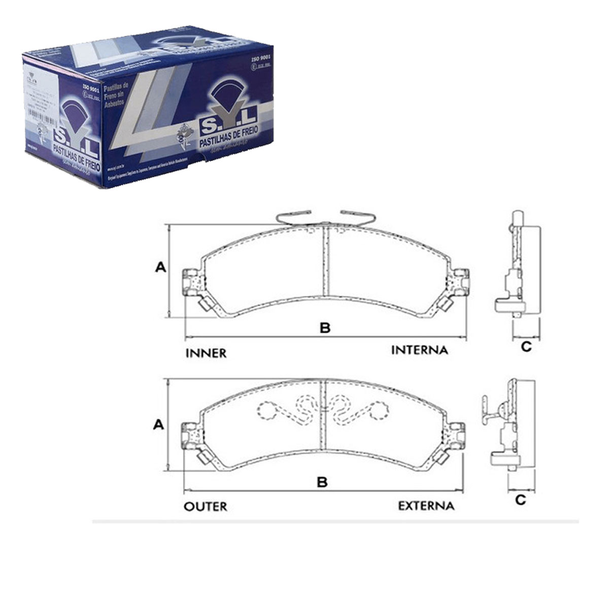 2 Discos Freio + Pastilha S10 Blazer 4x4 1998 1999 2000 2001 - Imagem 2