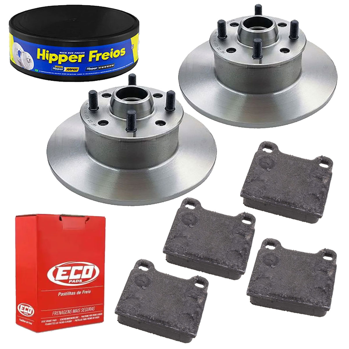 2 Discos Freio + 4 Pastilha Chevy Marajo 1989 1990 1991 1992