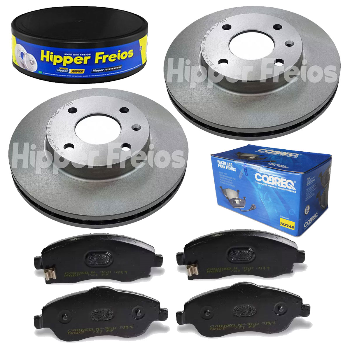 2 Disco Freio + Pastilha Novo Corsa 2002 2003 2004 2005 2006