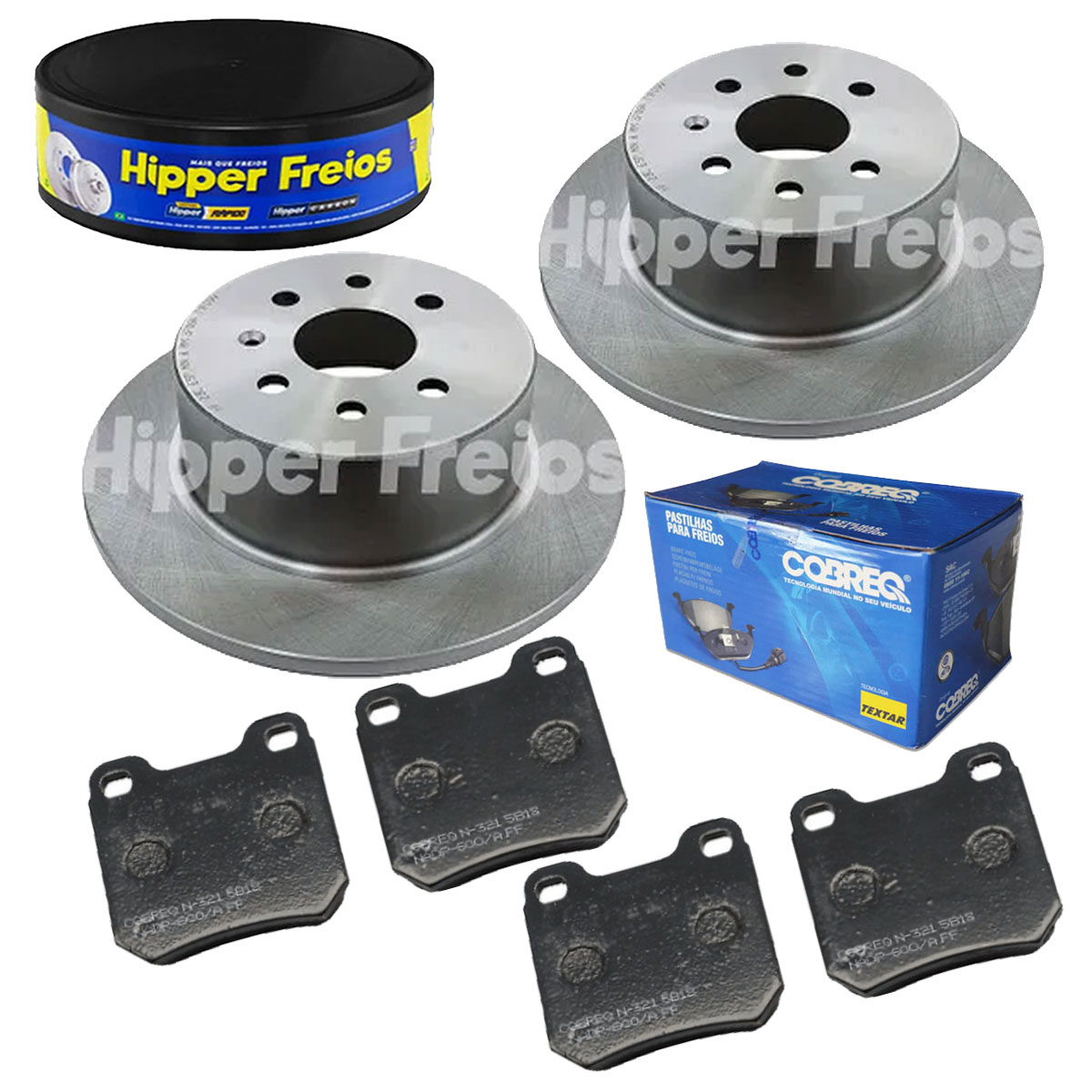 2 Discos Freio Traseiro + Pastilha Vectra 2.2 2002 2003 2004