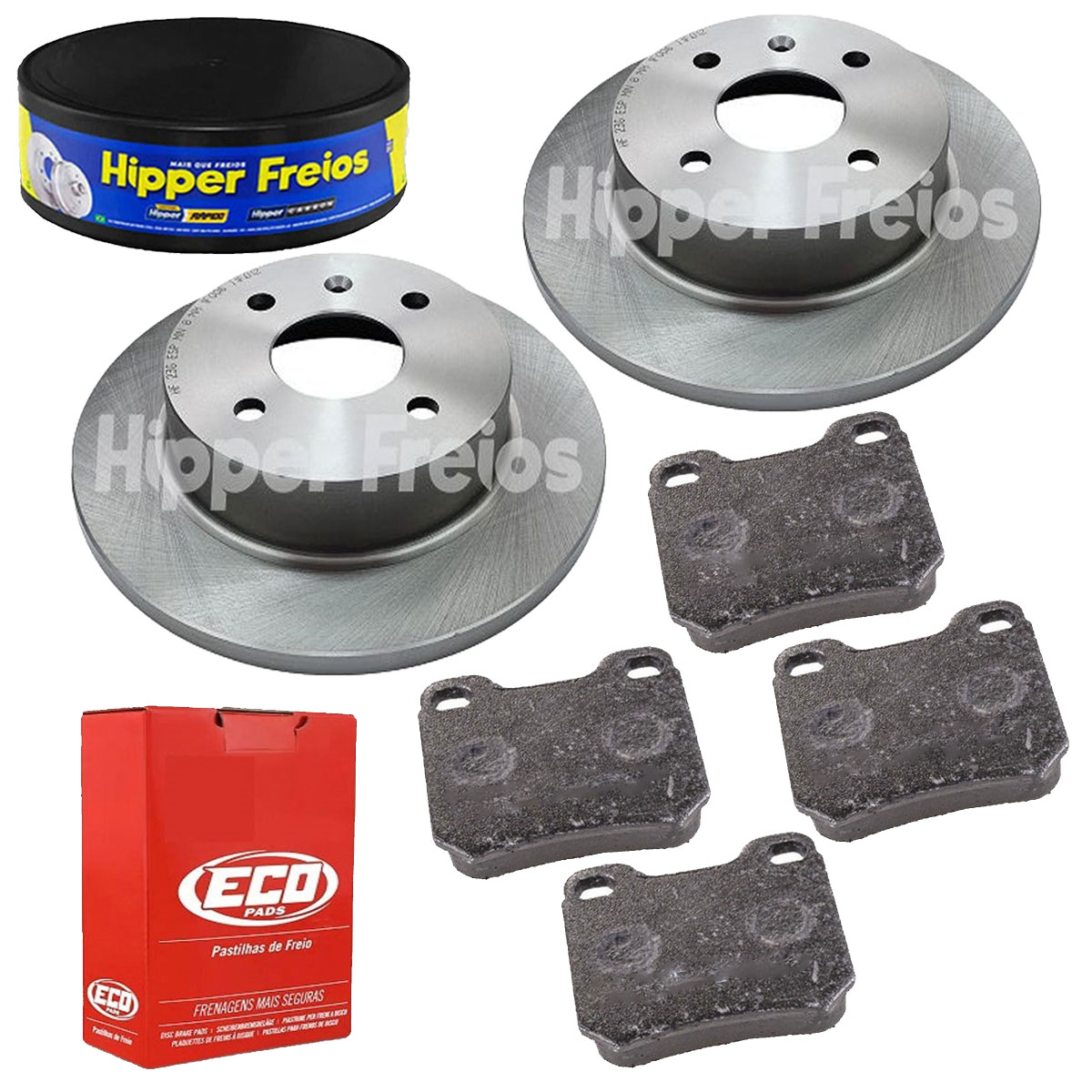 2 Disco Freio Traseiro + Pastilha Astra 1.8 2002 2003 Aro 13
