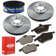 2 Discos Freio + 4 Pastilha Vectra 2.2 16v 1999 2000 2001