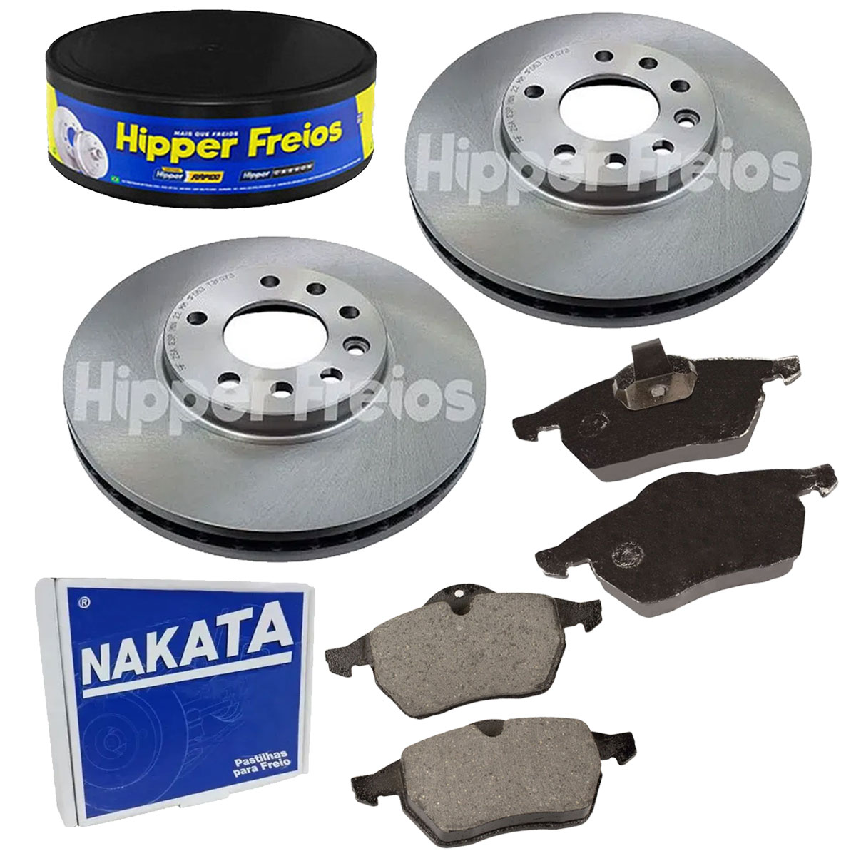 2 Discos Freio + 4 Pastilha Vectra 2.2 16v 1999 2000 2001
