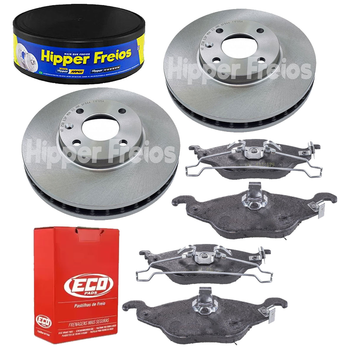 2 Discos Freio + 4 Pastilha Astra 1999 2000 2001 2002 Aro 14