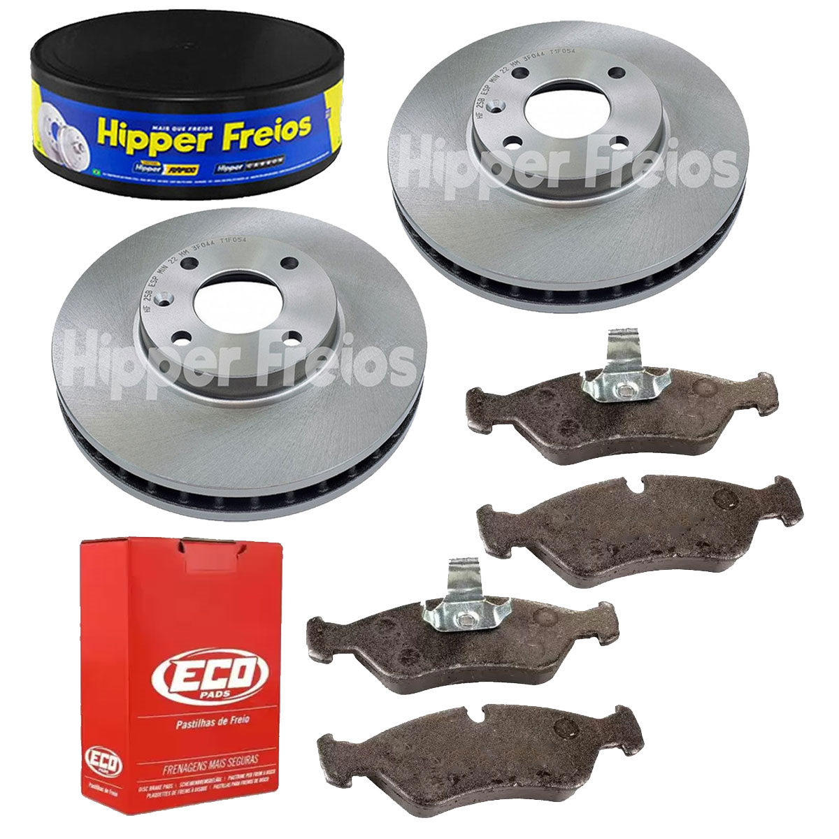 2 Discos Freio + Pastilha Vectra 2.2 8V 2002 2003 2004 2005