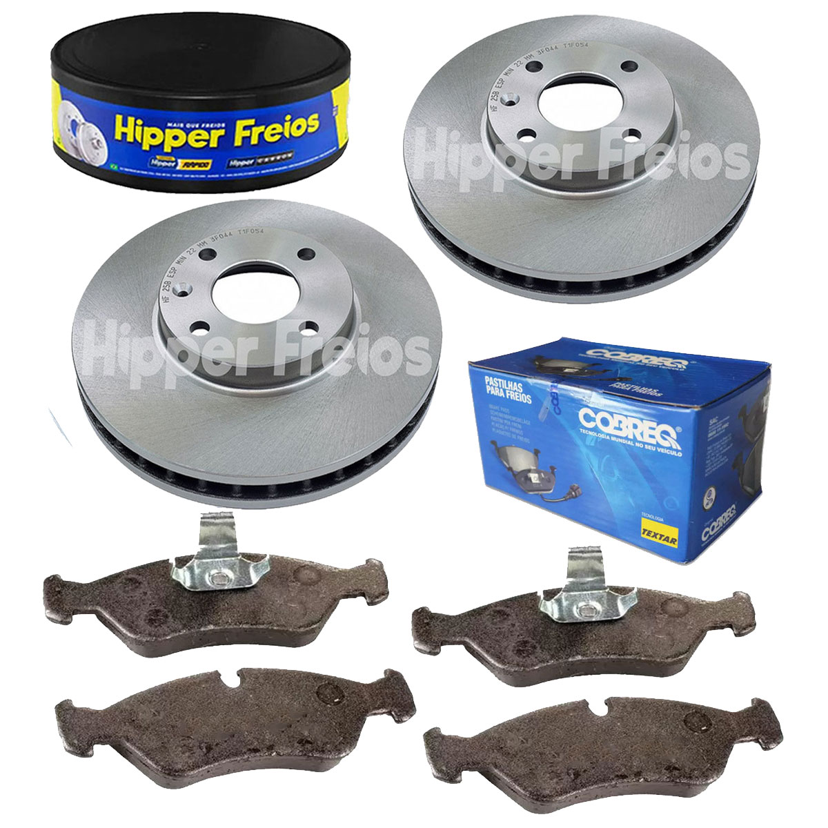 2 Discos Freio + Pastilha Vectra 2.2 8V 2002 2003 2004 2005