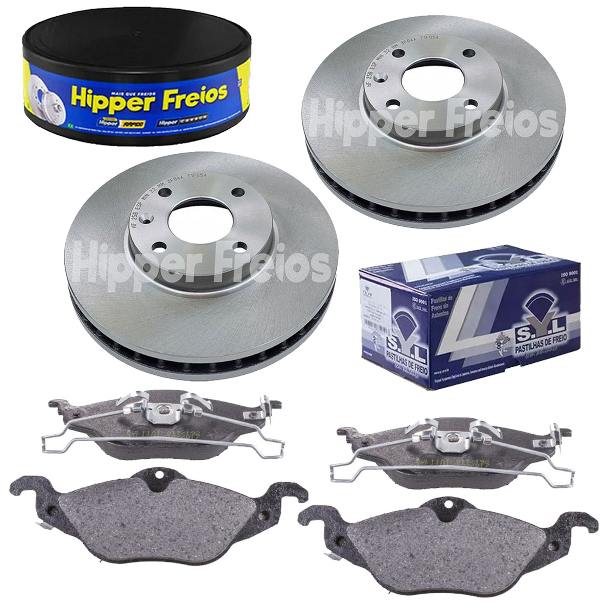 2 Discos Freio + Pastilha Vectra 2.2 8V 2002 2003 2004 2005