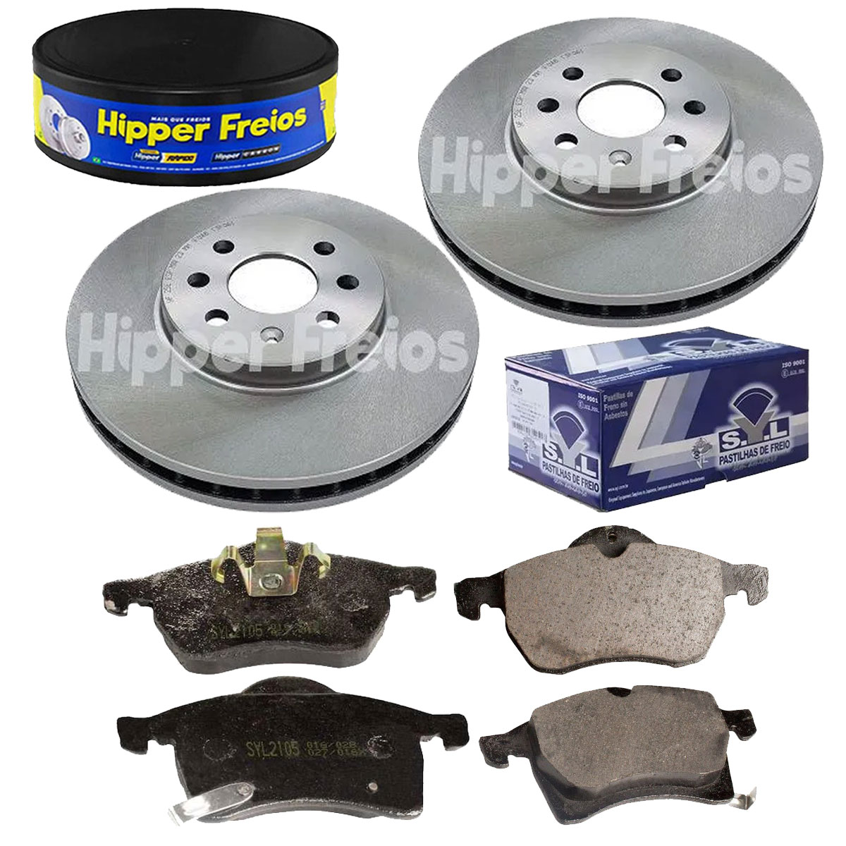 2 Discos Freio + 4 Pastilha Astra Vectra 2.0 8V 2010 2011