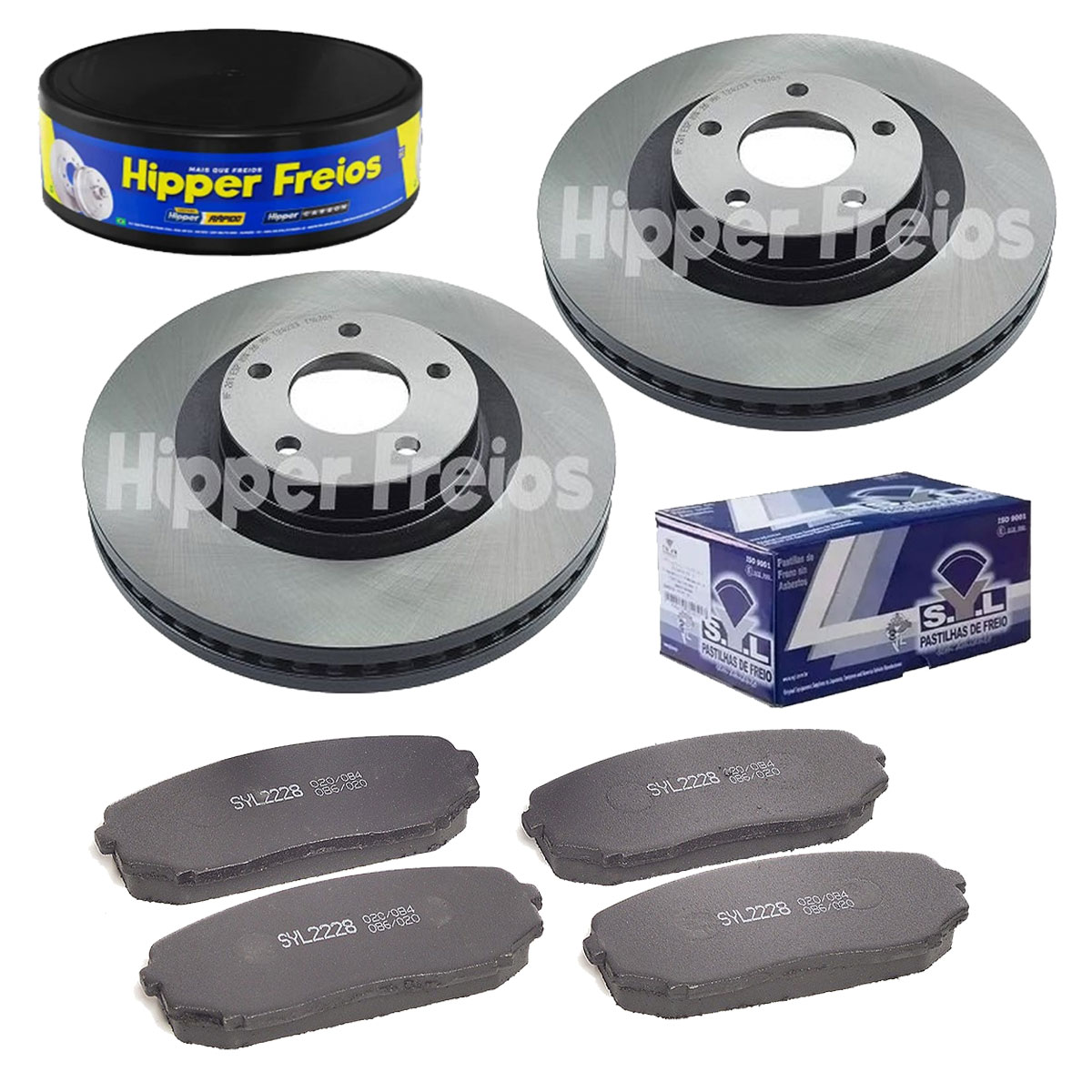 2 Discos Freio + Pastilha Edge 2009 2010 2011 2012 2013 2014