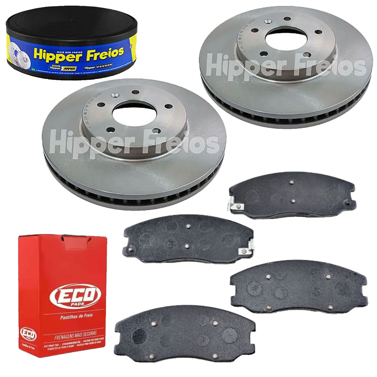 2 Discos Freio + 4 Pastilha Captiva 2008 2009 2010 2011 2012