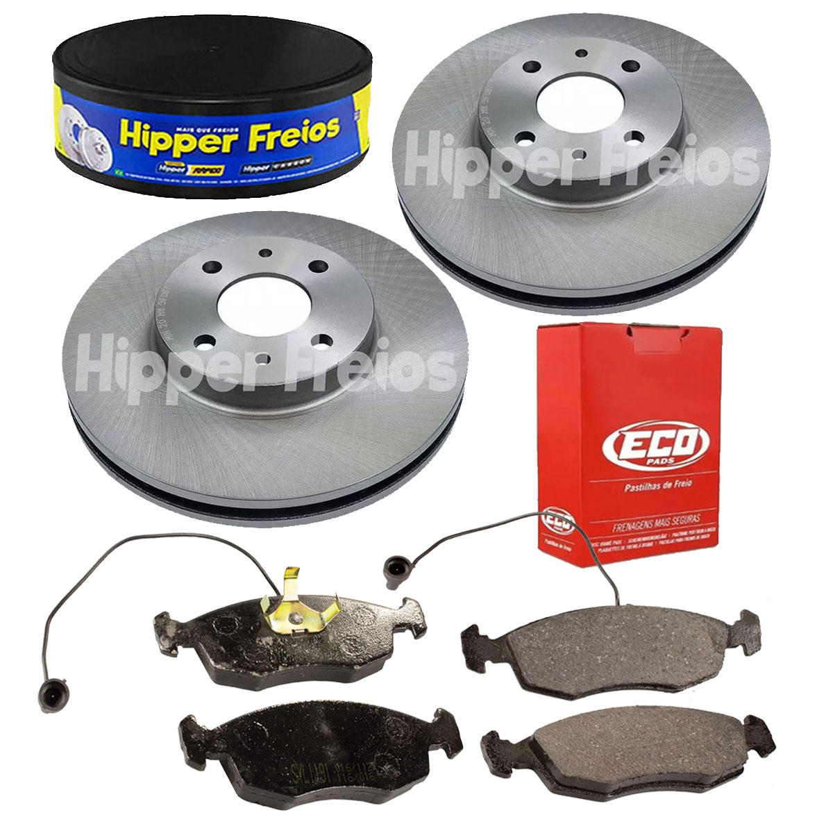 2 Discos Freio + 4 Pastilha Tempra 1995 1996 1997 1998 1999