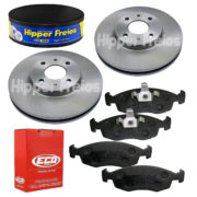 2 Discos Freio + Pastilha Fiat 500 2011 2012 2013 2014 2015