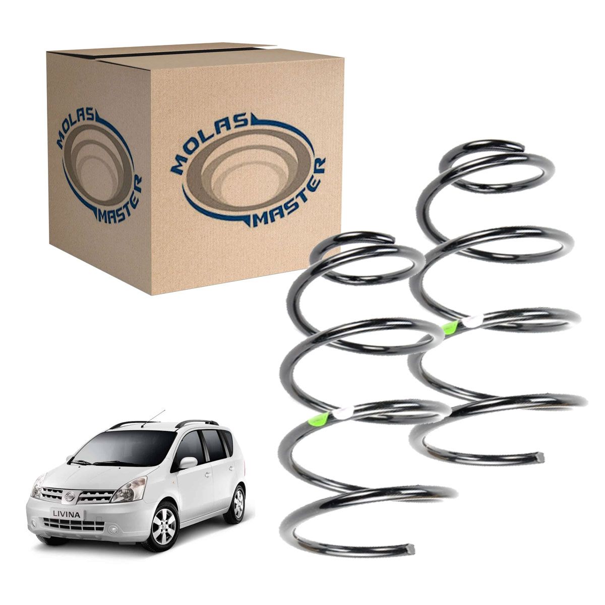 2 Molas Traseiras Gnv Livina 2009 2010 2011 2012 2013 2014