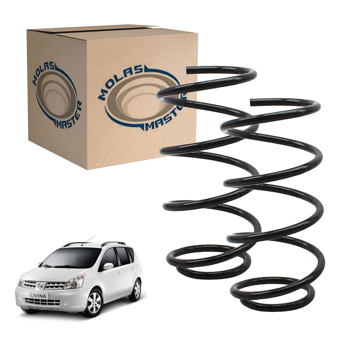 2 Mola Dianteira Livina 2009 2010 2011 2012 2013 2014 Manual