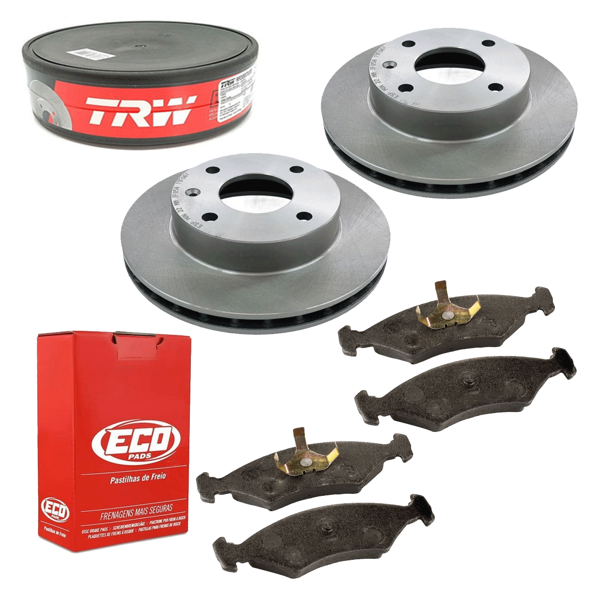 2 Disco Freio + Pastilha Escort 1.6 1982 1983 1984 1985 1986