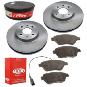2 DISCOS FREIO + 4 PASTILHA STILO 1.8 8V 2003 2004 2005 2006