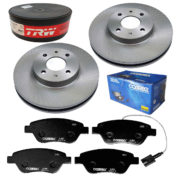 2 Discos Freio + 4 Pastilha Stilo 1.8 8v 2003 2004 2005 2006