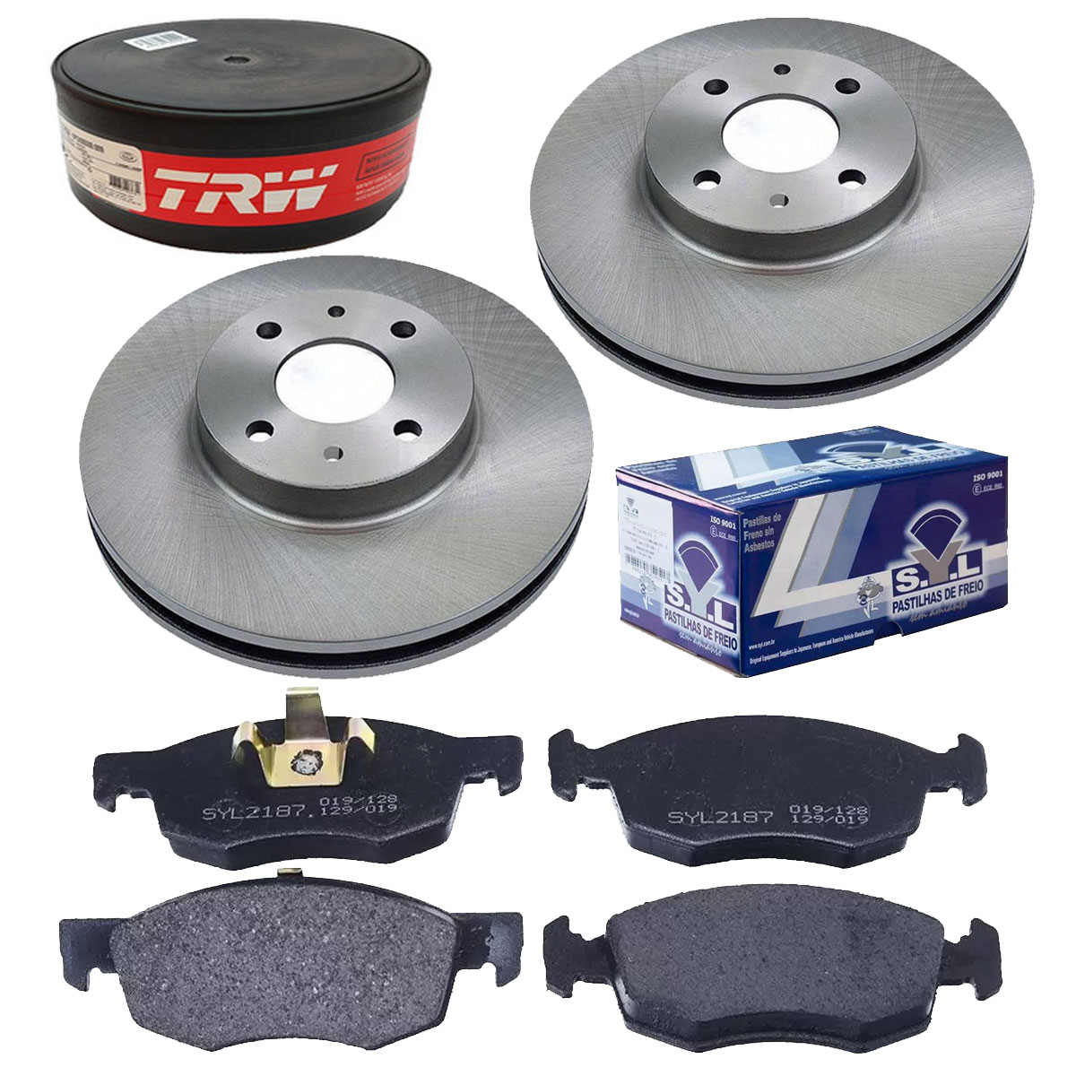 2 Disco Freio + Pastilha Cronos 1.3 2018 2019 2020 2021 2022