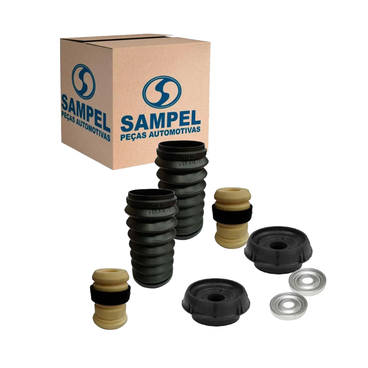 Kit Coxim Batente Dianteiro Kangoo 2000 2001 2002 2003 2004