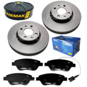 2 Discos Freio + 4 Pastilha Stilo 1.8 8v 2003 2004 2005 2006