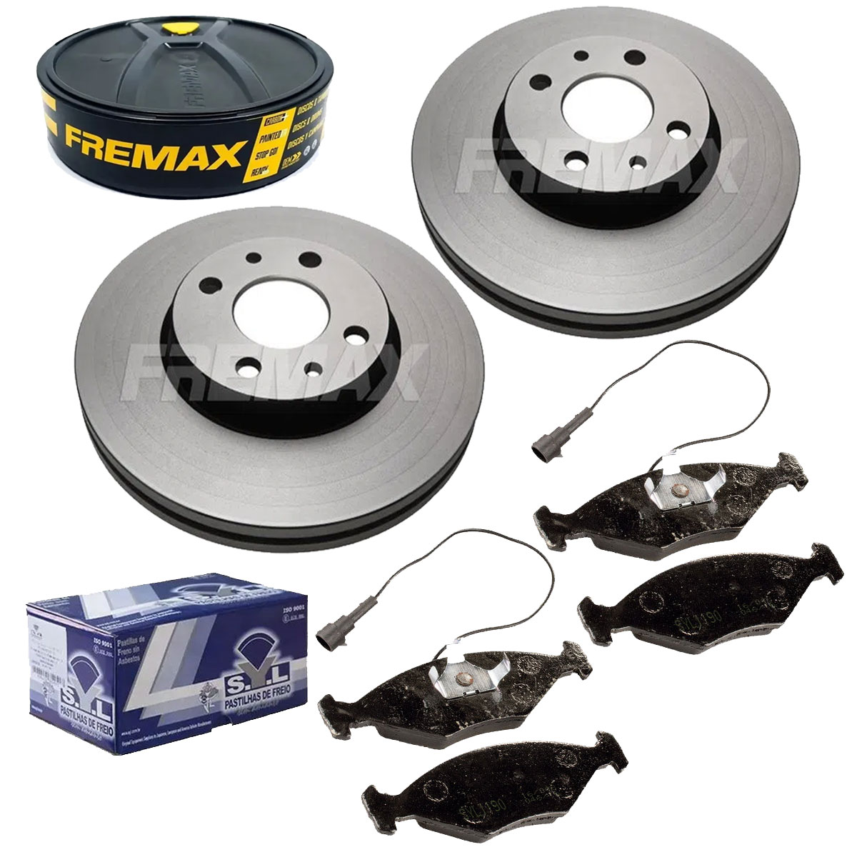 2 Discos Freio + 4 Pastilha Tempra SW 1995 1996 1997