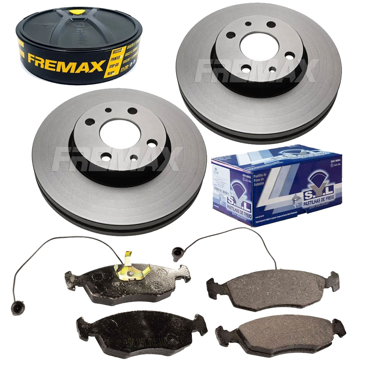 2 Discos Freio + 4 Pastilha Tempra 1995 1996 1997 1998 1999