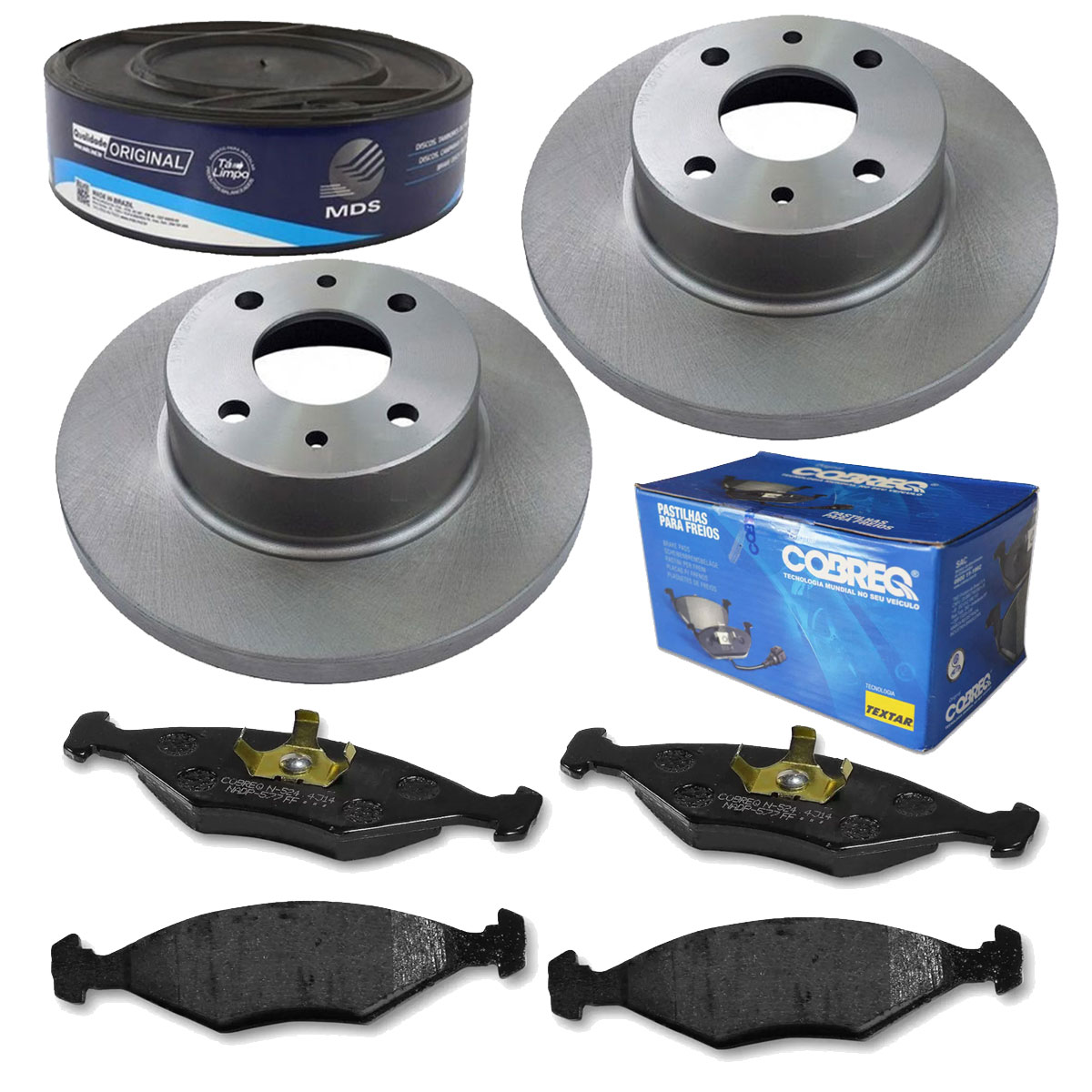 2 Discos Freio + 4 Pastilha Palio 1.0 1.5 1996 1997 1998