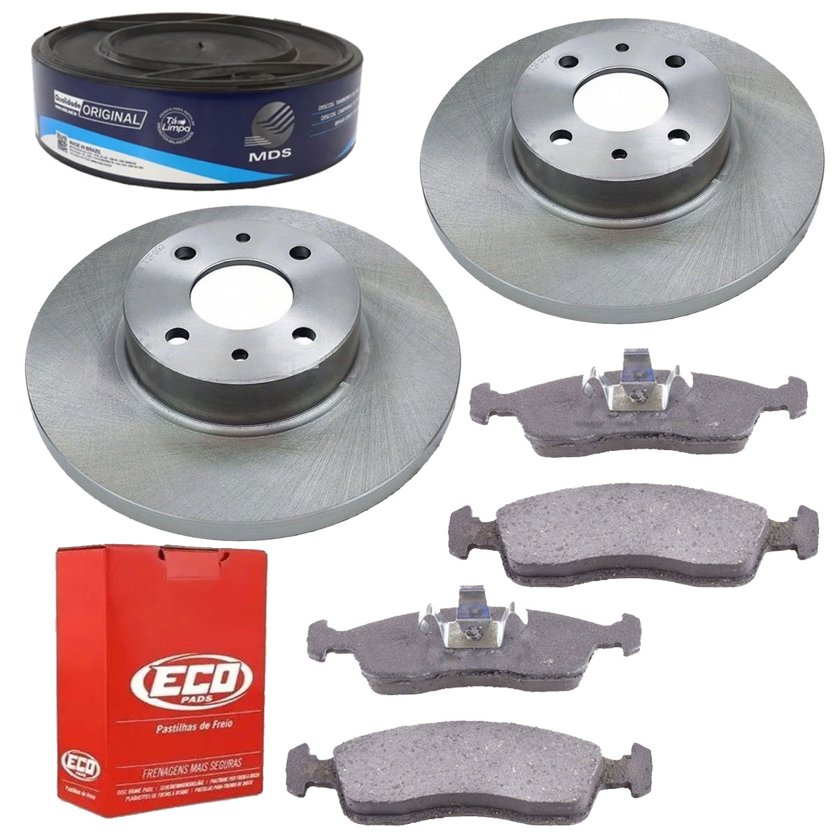 2 Discos Freio + Pastilha Uno 1.3 2017 2018 2019 2020 2021