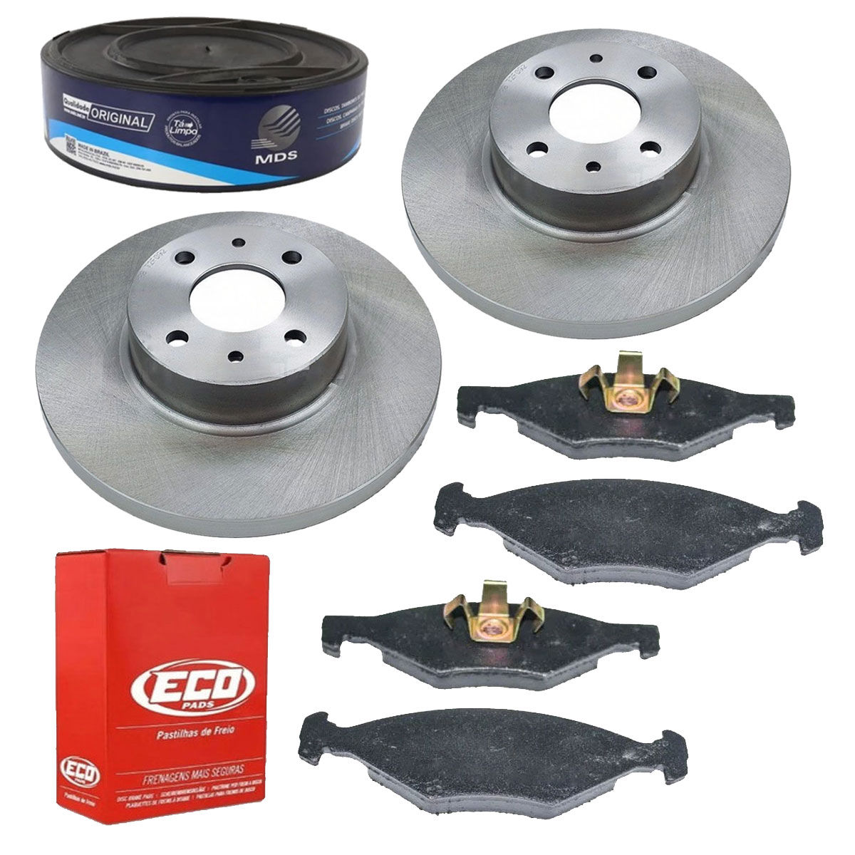 2 Discos Freio + Pastilha Mobi 1.0 2016 2017 2018 2019 2020