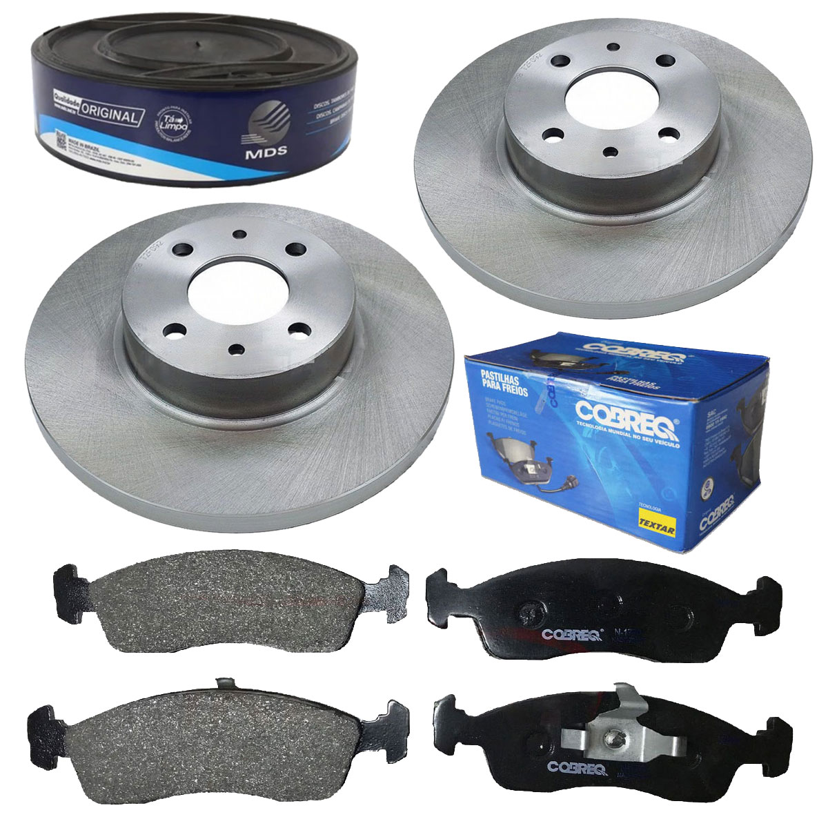 2 Discos Freio + Pastilha Uno 1.3 2017 2018 2019 2020 2021