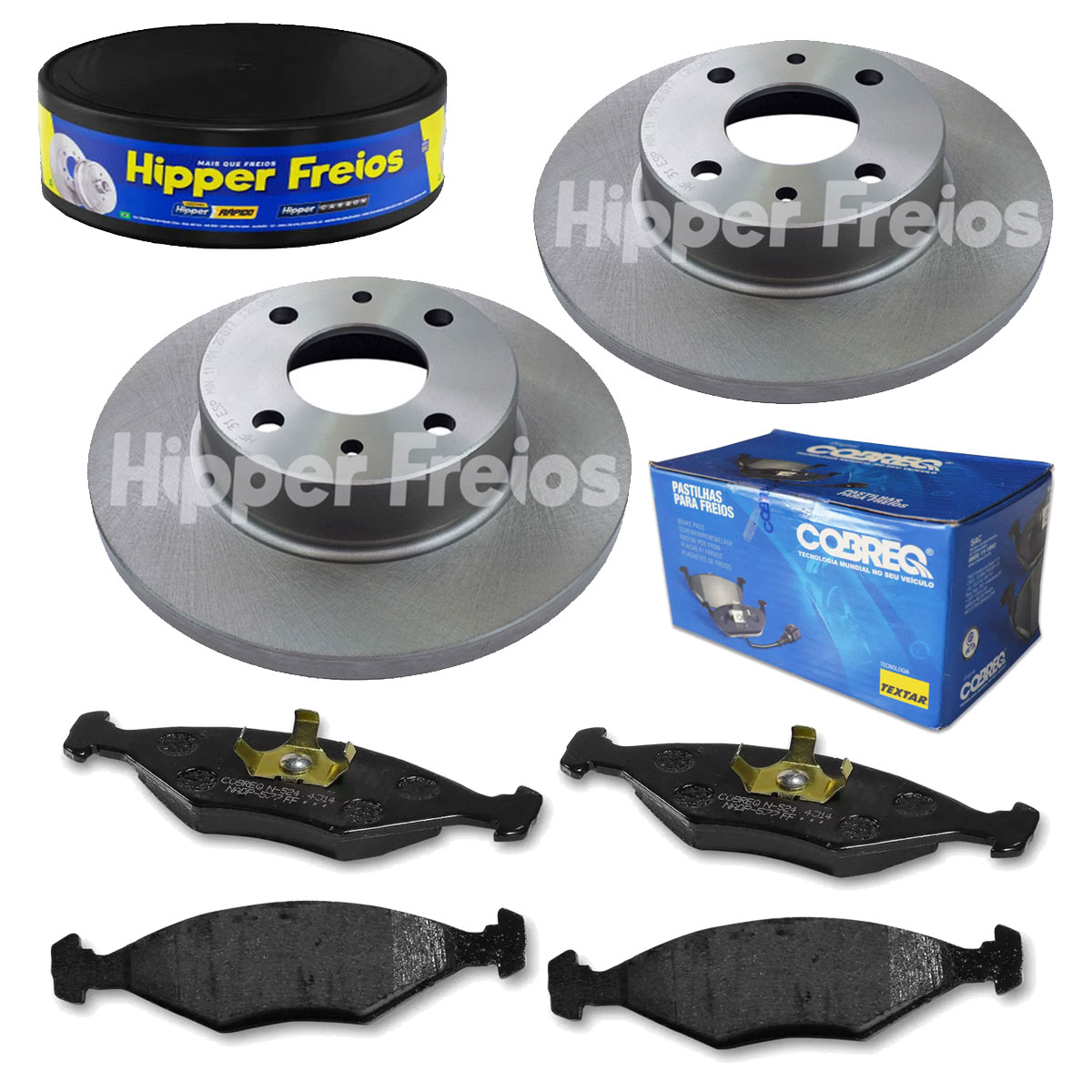 2 Discos Freio + 4 Pastilha Palio 1.0 1.5 1996 1997 1998