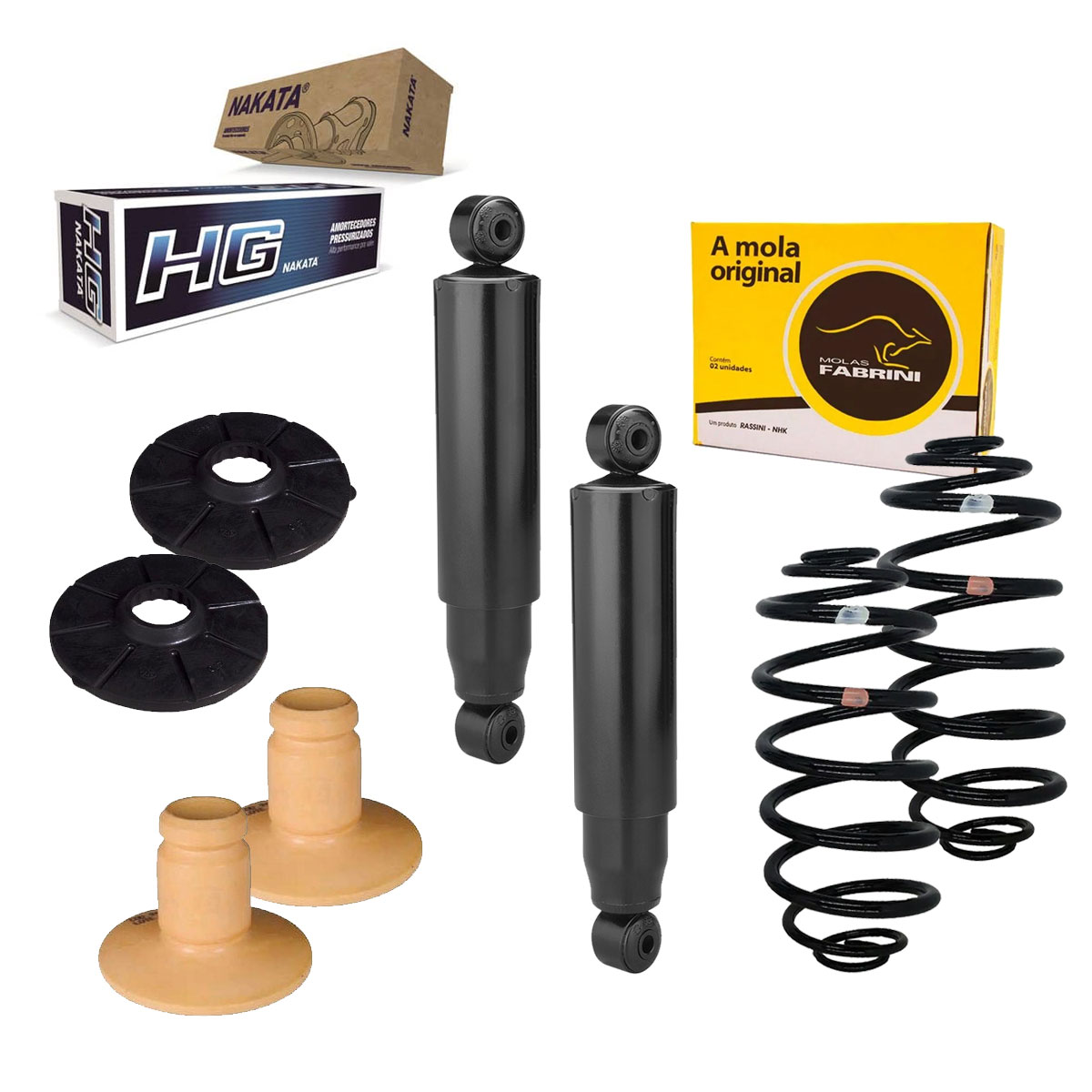 2 Amortecedor Traseiro + Mola + Calço Montana 2009 2008 2007