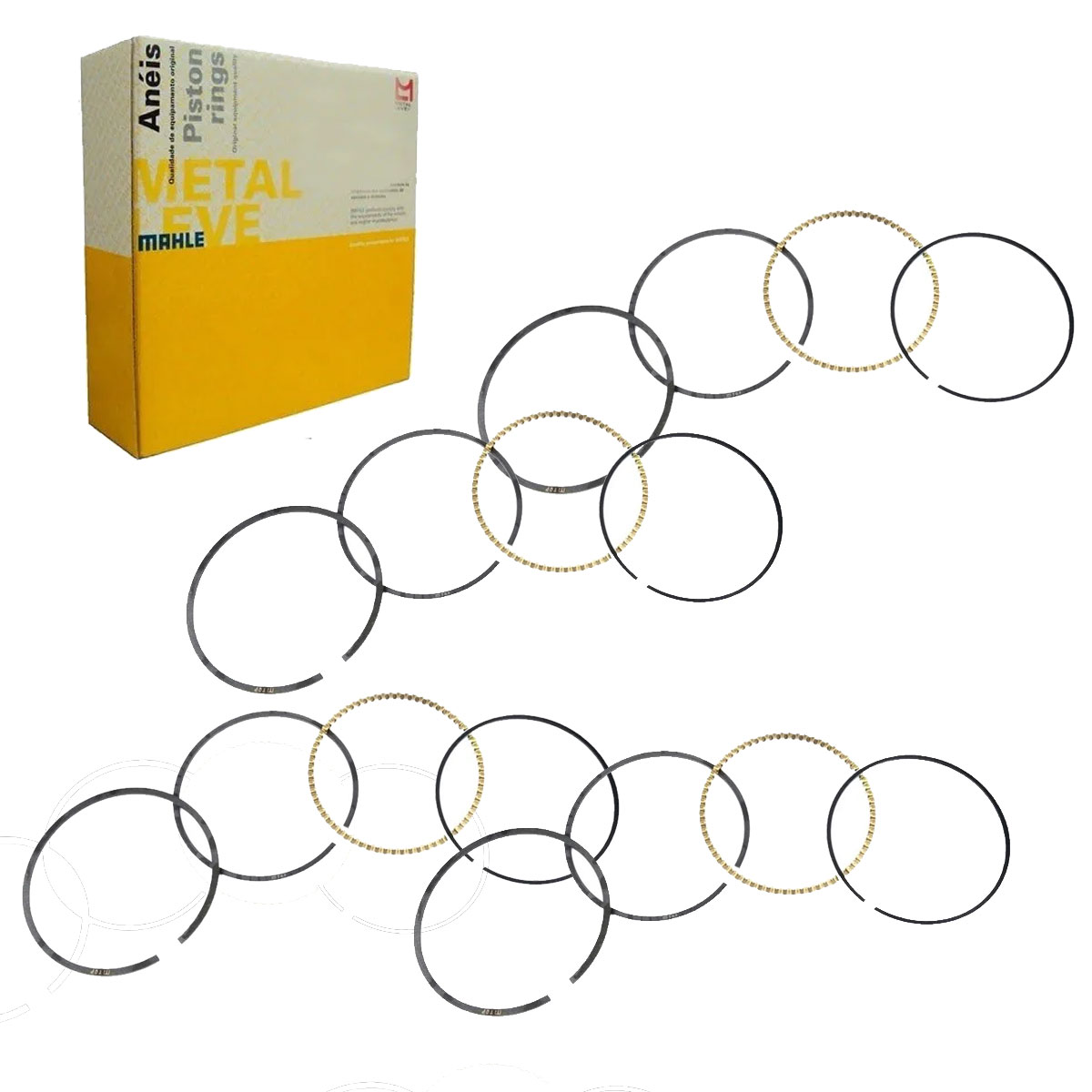 Jogo Anéis Motor Std Kadett 2.0 8v 1989 1990 1991 1992 1993