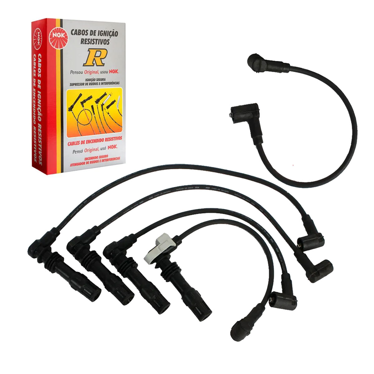 Jogo Cabos de Vela NGK Polo Classic 1.0 16V 2001 2002 2003