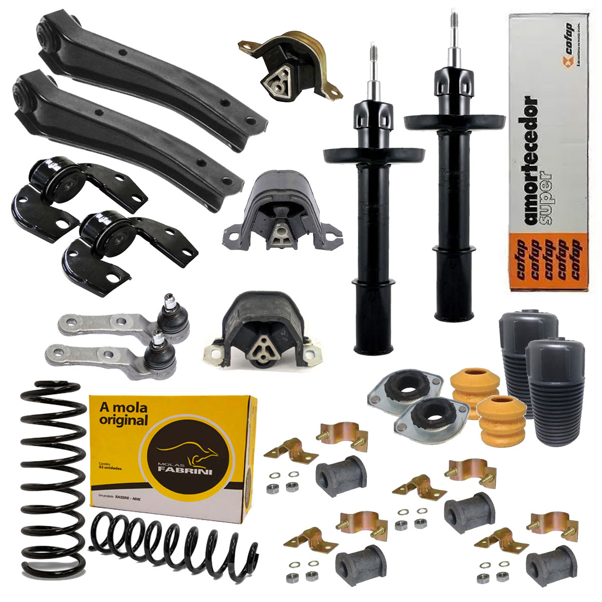 Kit Suspensão Dianteira Completa Prisma 2007 2008 2009 C/ Ar