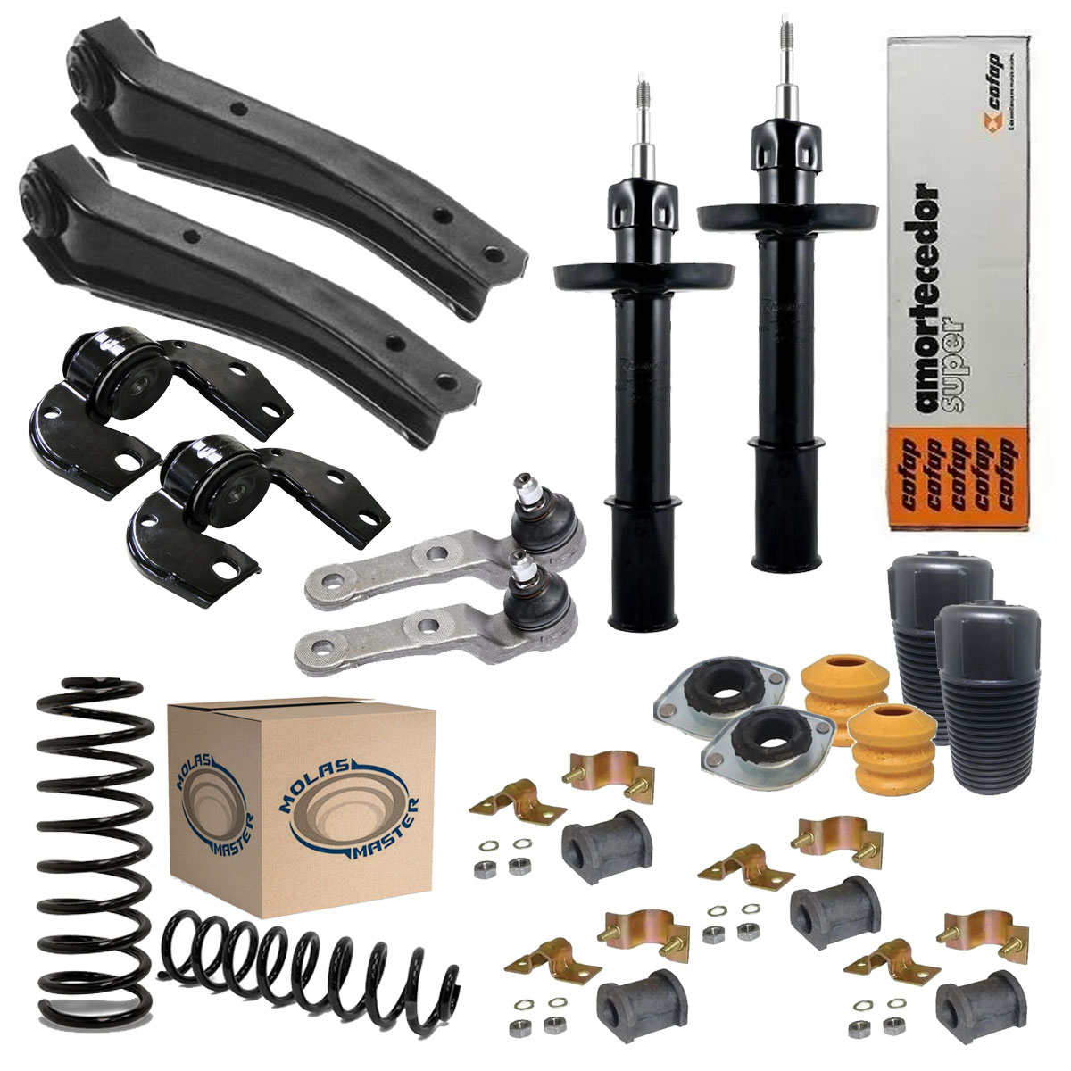 Kit Suspensão Dianteira Completa Corsa 1999 2000 2001 Sem Ar