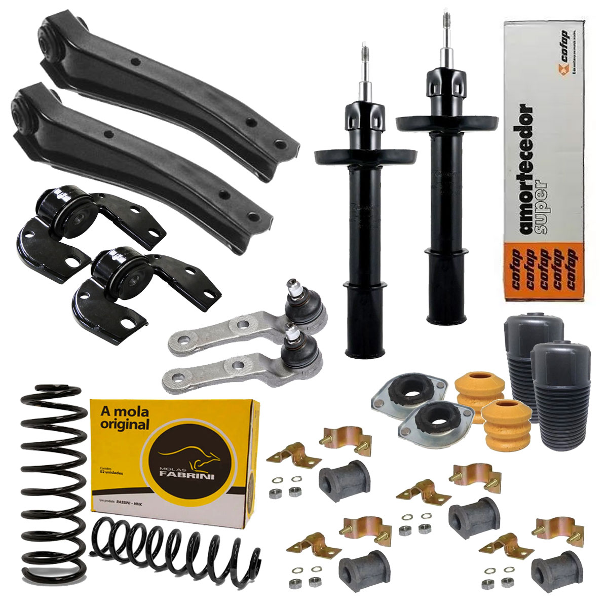 Kit Suspensão Dianteira Completa Celta 2001 até 2009 Sem Ar