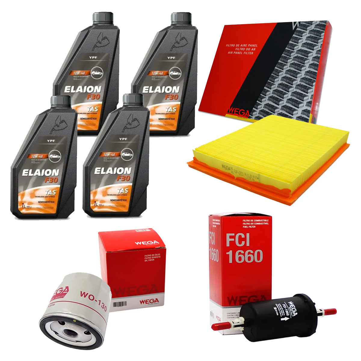 Kit Filtro Combustível Ar + Troca Óleo 15W40 Idea 1.8 8V S/ Ar